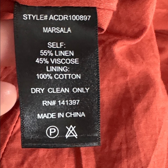 Tuckernuck ASTR THE LABEL Angeles Cutout Linen Blend Midi Dress Size L - Picture 14 of 14